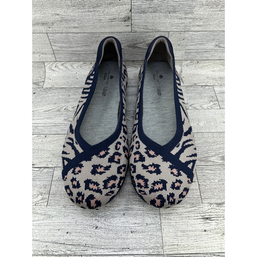 Clarks Cloudsteppers Step June Shell Navy Leopard… - image 3